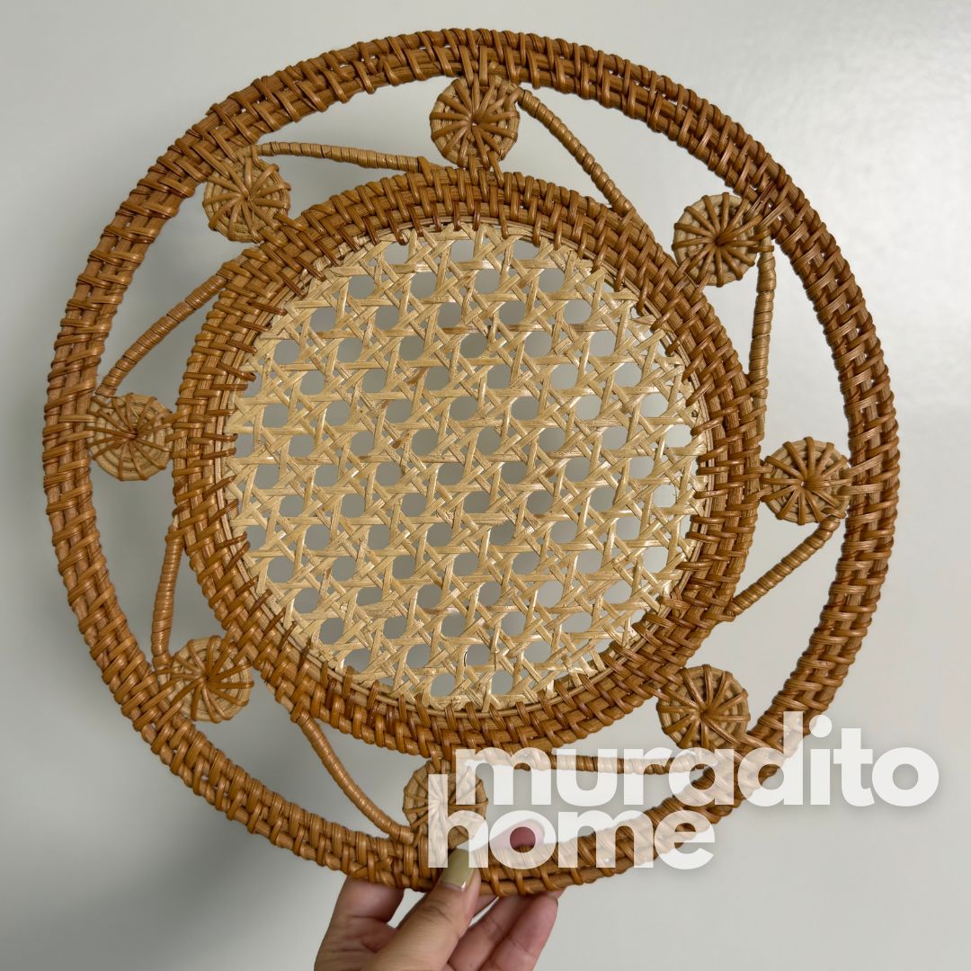 MURADITOHOME Mayumi & Mutya Local Rattan Placemats 13 inches Native
