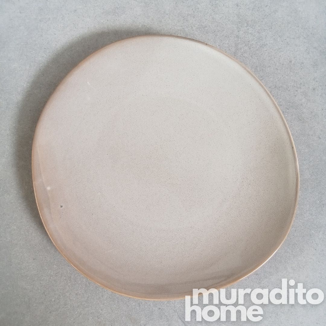 Stoneware Salad Bowl & Dinner Plate 8.7-11.5 inches
