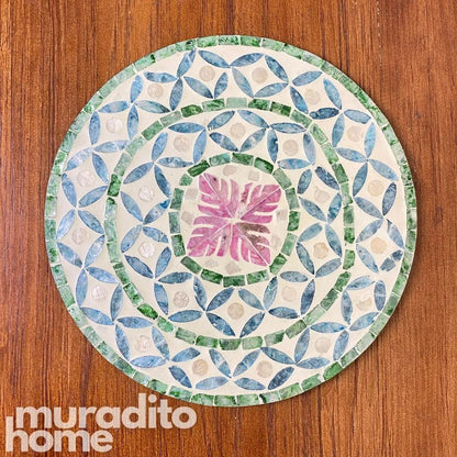 MURADITOHOME Bayani Mother of Pearl Placemat 13"