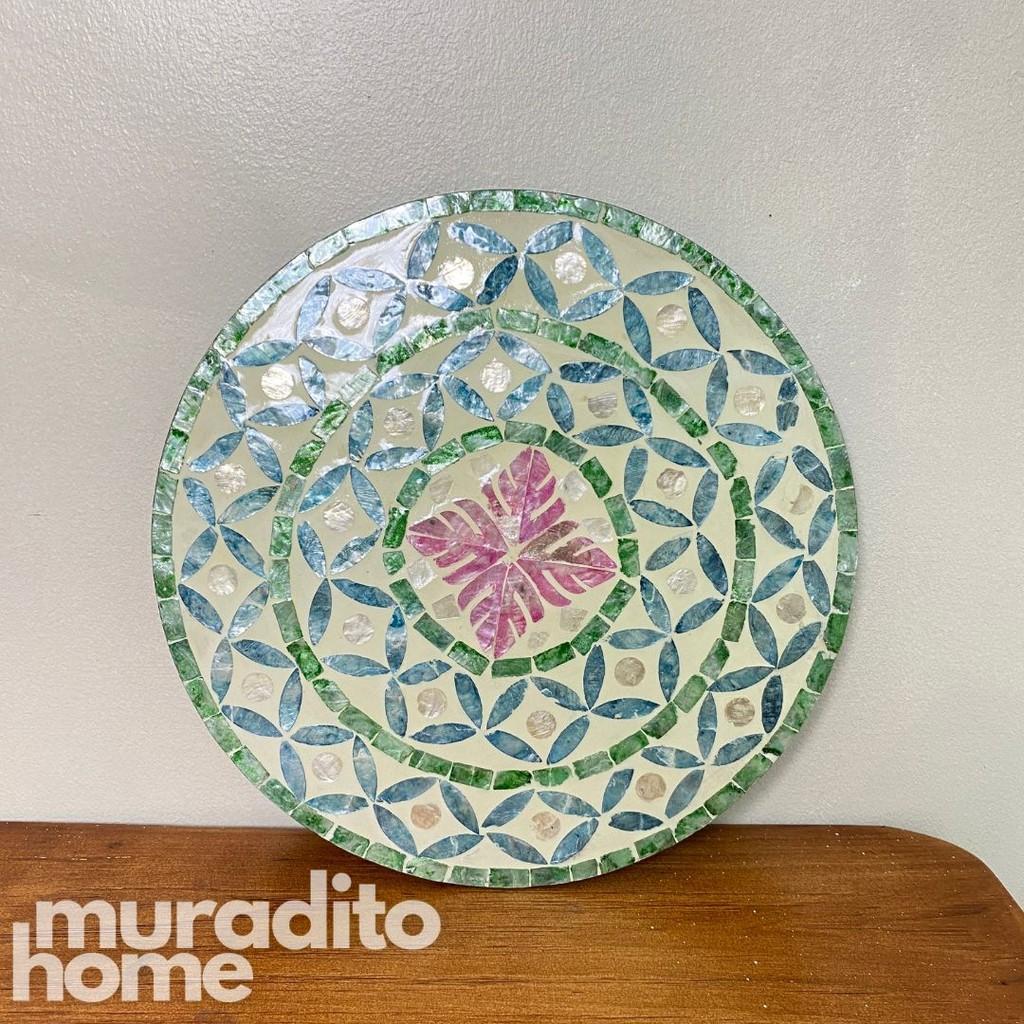 MURADITOHOME Bayani Mother of Pearl Placemat 13"