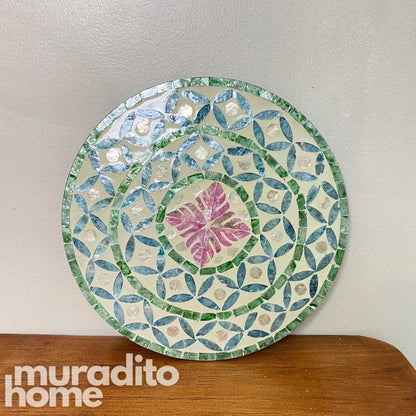 MURADITOHOME Bayani Mother of Pearl Placemat 13"