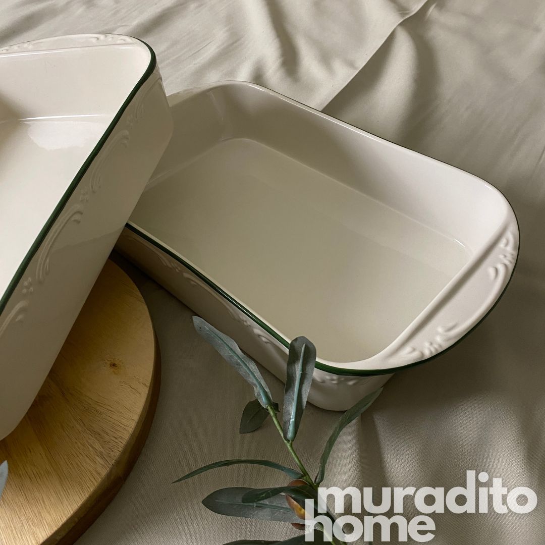 MURADITOHOME Stoneware Serving Dish 15x8.25x2.75