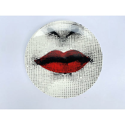 Fornasetti plates porcelain Plate salad plate 8" and 10" Black and white w/hook Batch 1