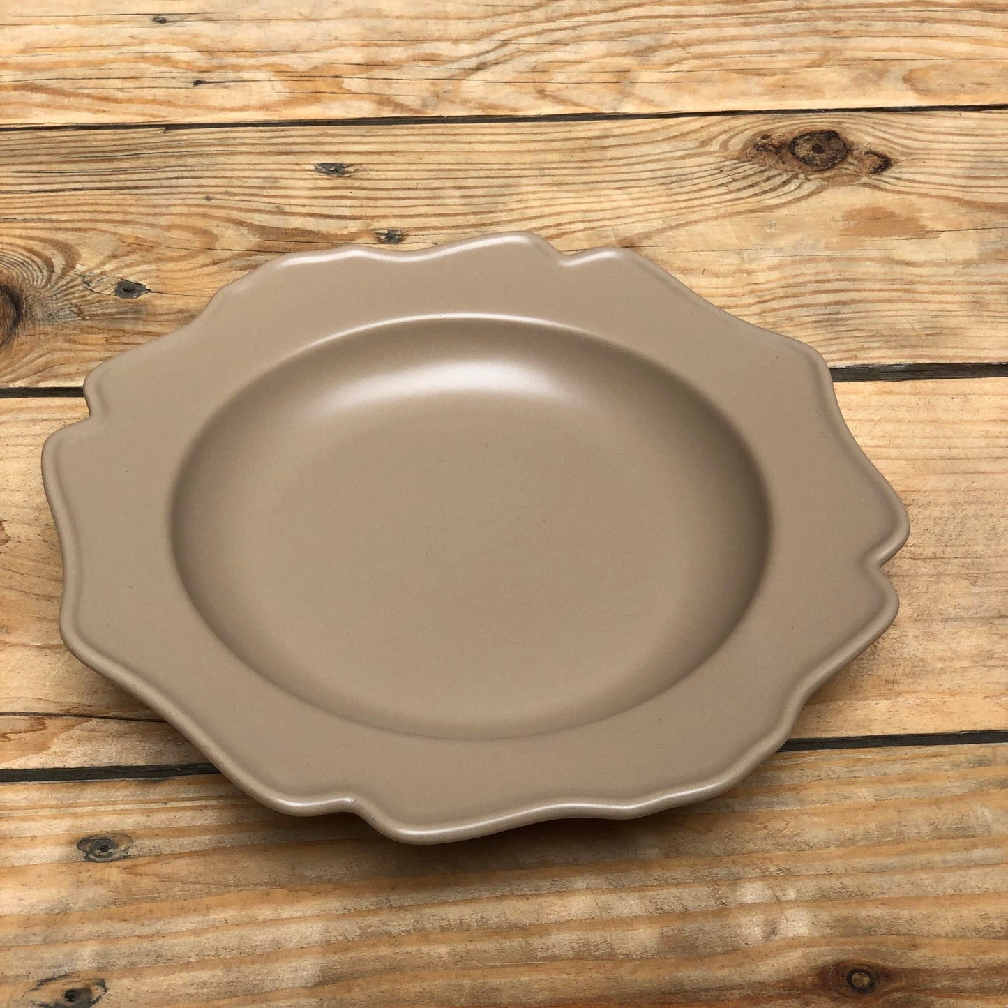 Veronica Brown Ceramic Dinnerware Plate