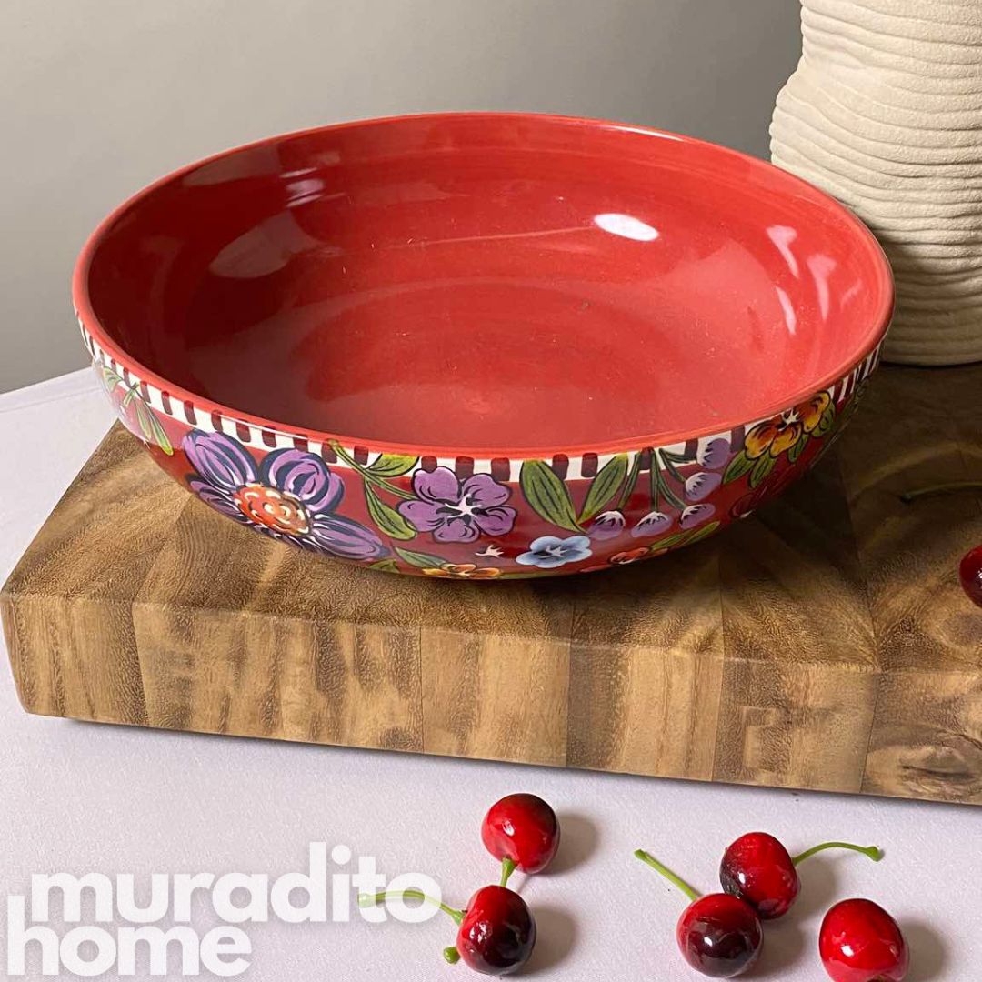 Astoria Ceramic Serving Bowl 12x3.25 inch