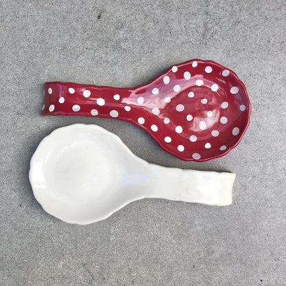 MURADITOHOME Dallas & Dell Ceramic Spoon Rest 8.5x4 inch