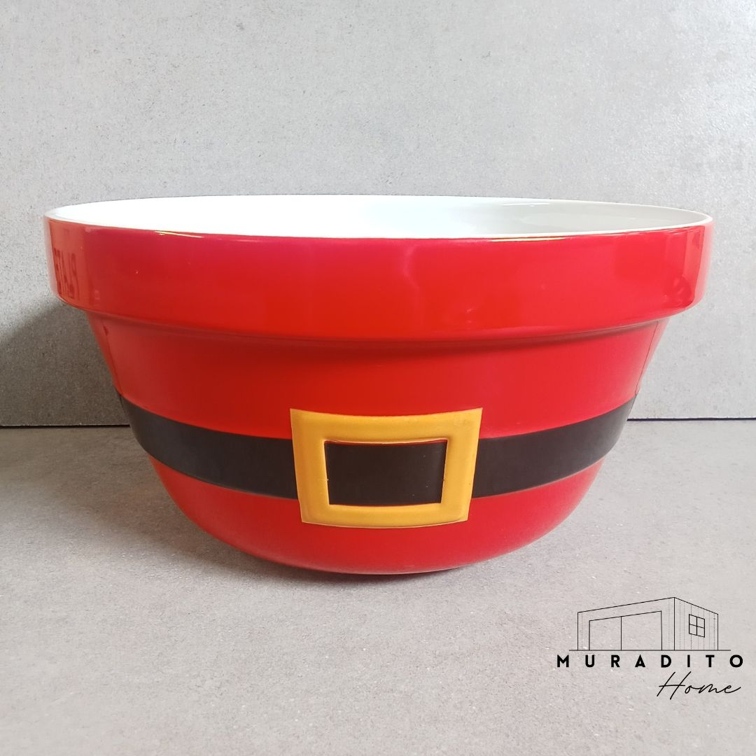MURADITOHOME Christmas Santa Serving Bowl