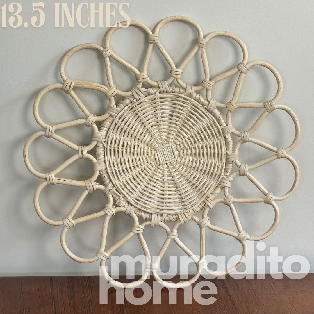 MURADITOHOME Local Rattan Placemats 13.5 inches Native