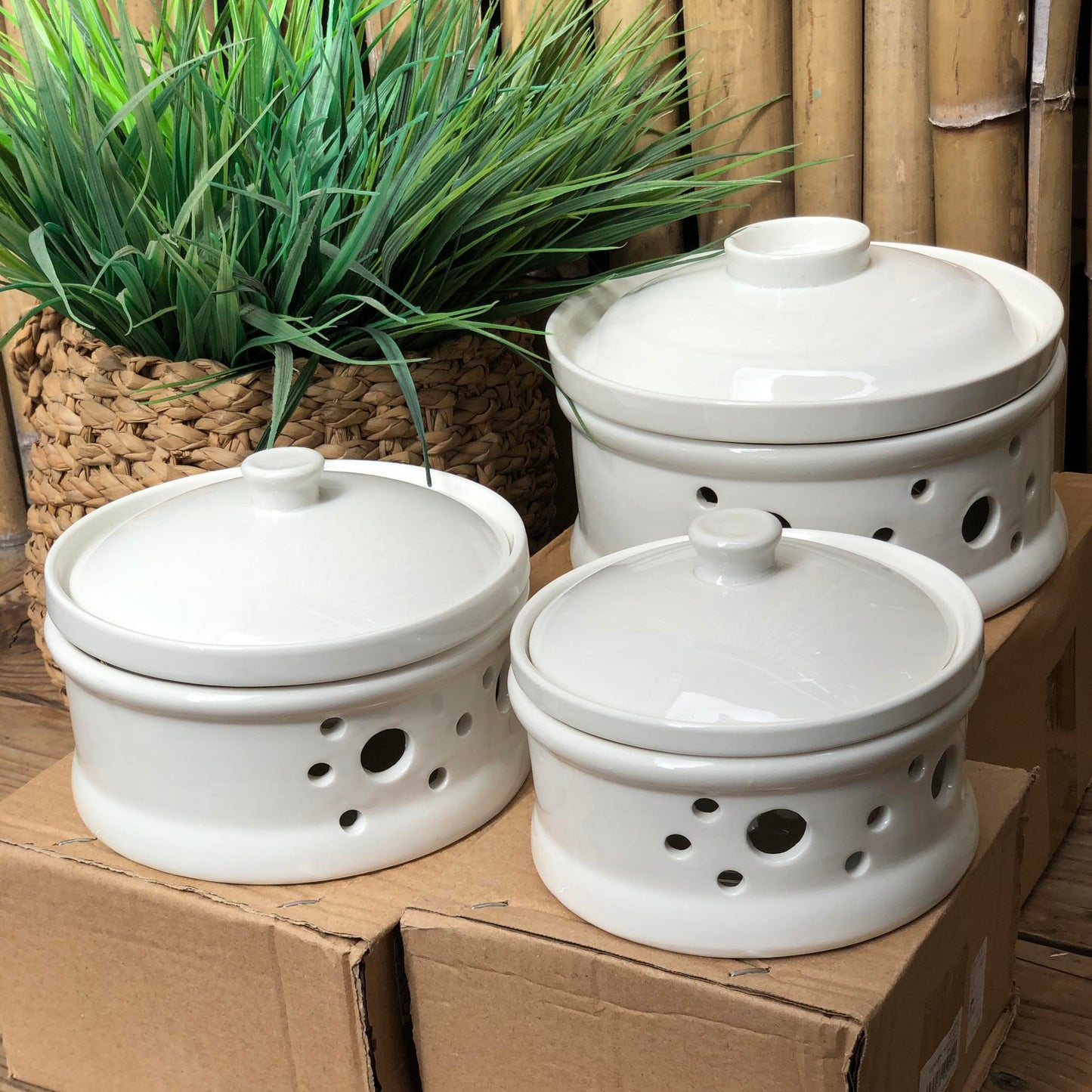 Ceramic Stew Pot w/ Lid