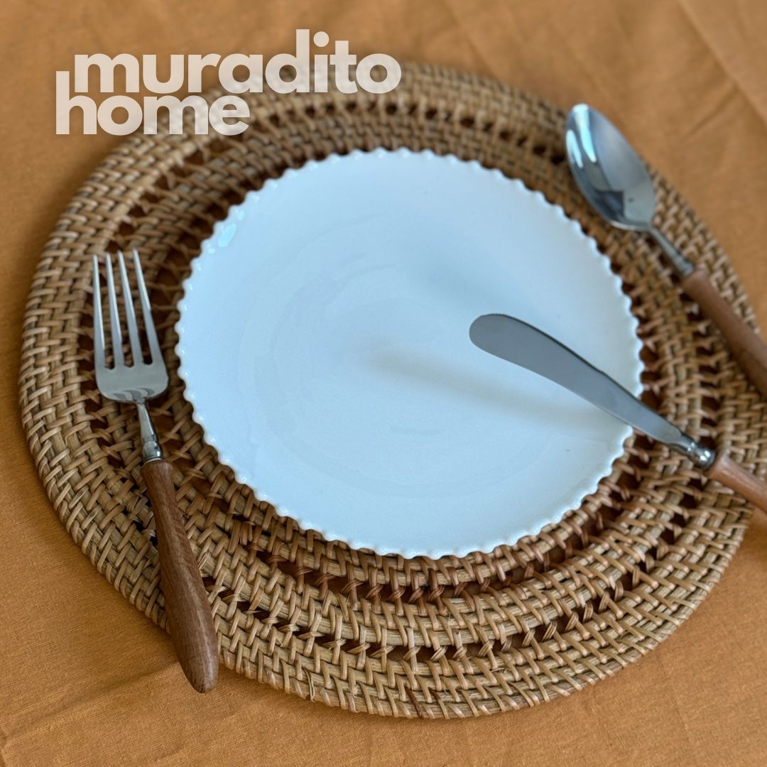 MURADITOHOME Luntian, Marikit & Tala  Local Rattan Placemats 13 inches Native