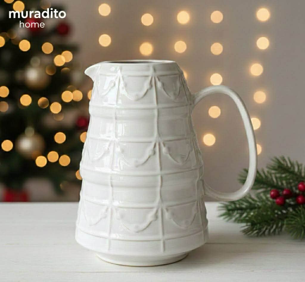 MURADITOHOME Premium Christmas Ceramic Pitcher Collection