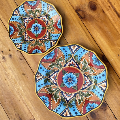 RESTOCKED!!!! Moroccan CERAMIC PLATE SET (11” & 8.5”) (10” & 8”) TABLEWARE PLATES Plato dinnerware