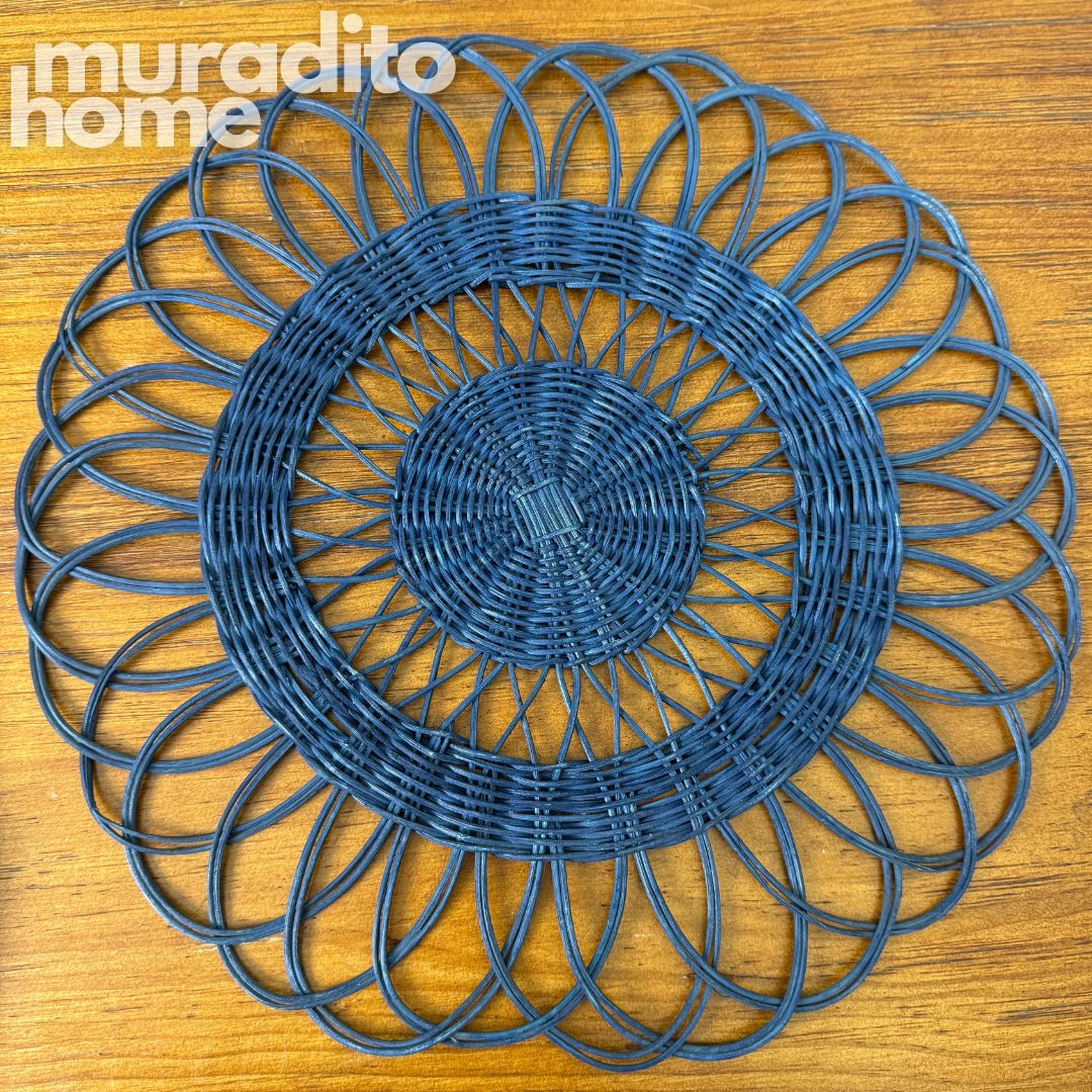 MURADITOHOME Madalena & Ethan Local Rattan Placemats 16 inches Native