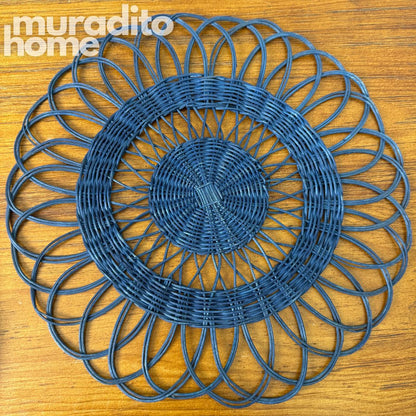 MURADITOHOME Madalena & Ethan Local Rattan Placemats 16 inches Native