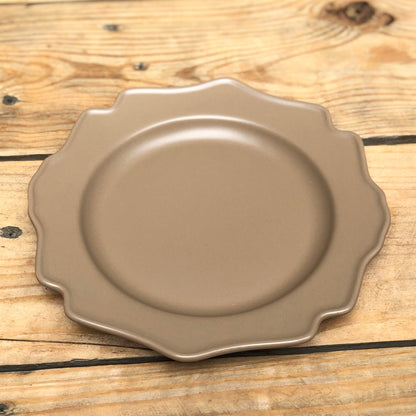 Veronica Brown Ceramic Dinnerware Plate
