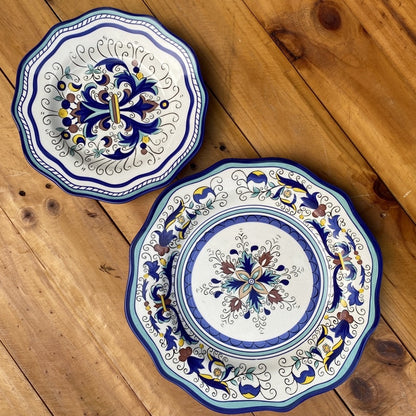 RESTOCKED!!!! Moroccan CERAMIC PLATE SET (11” & 8.5”) (10” & 8”) TABLEWARE PLATES Plato dinnerware