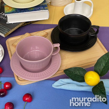 MURADITOHOME Varnel and Modin Ceramic Cup and Saucer 270 ml