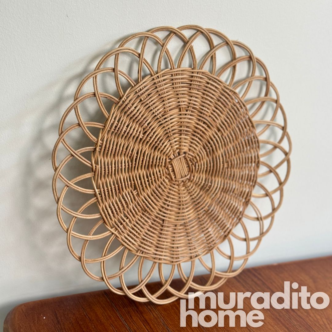 MURADITOHOME Local Rattan Placemats 13 inches Native