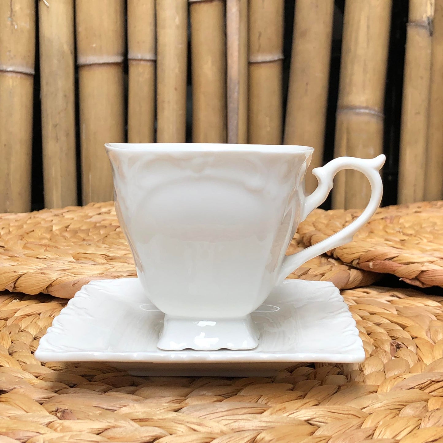 Ceramic White Teacup Collection
