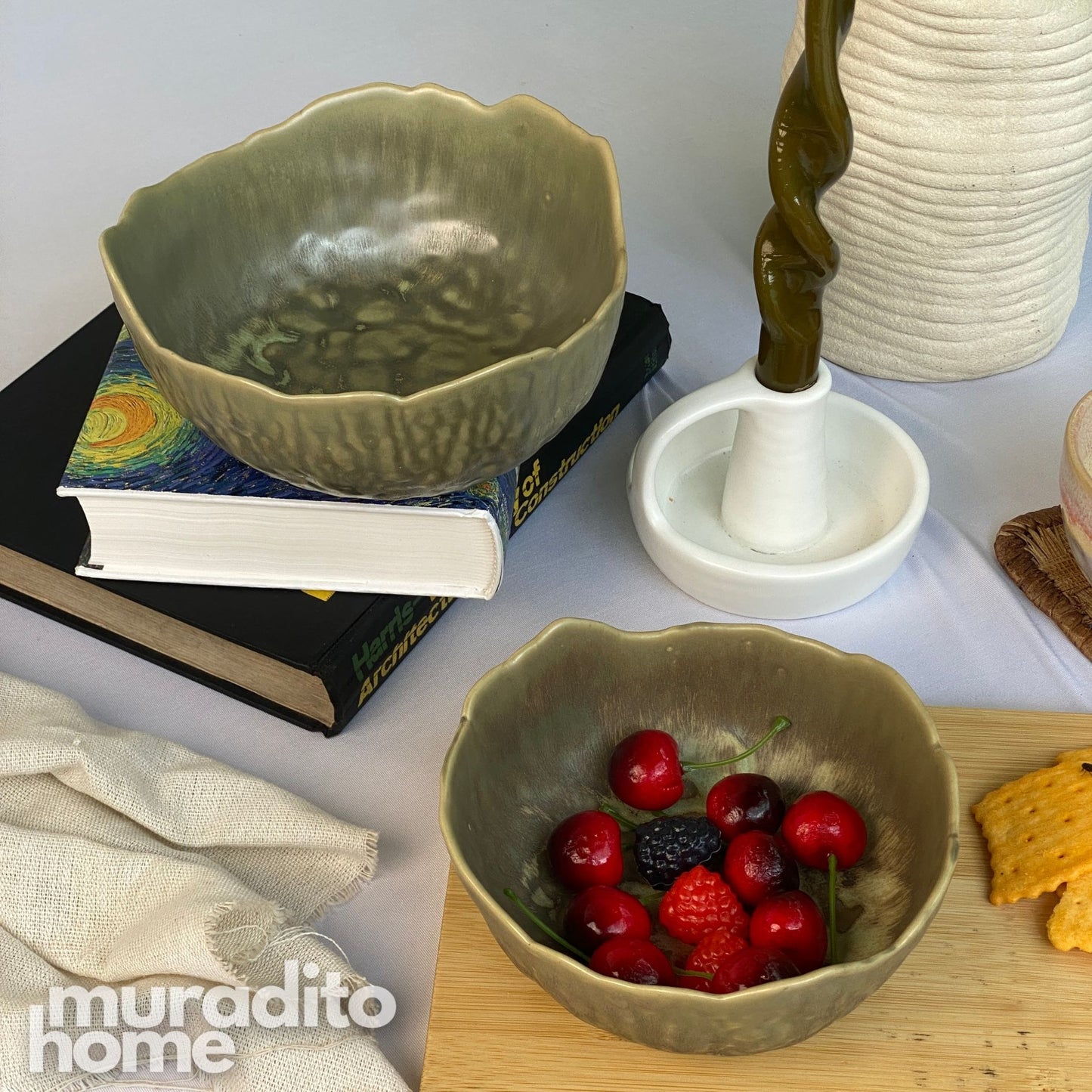MURADITOHOME Lustra Porcelain Bowl Collection