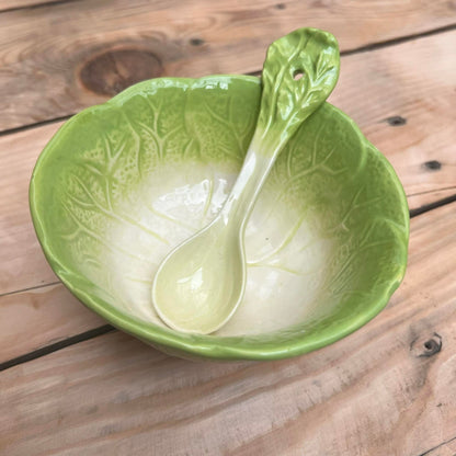 Fruit Ceramic Cereal Bowl with Teaspoon