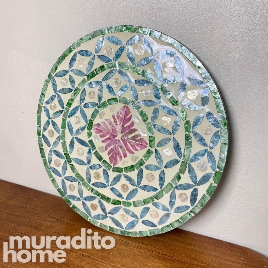 MURADITOHOME Bayani Mother of Pearl Placemat 13"