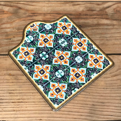 Cheese Board Ceramic Tile Tray 8x6.75 inch