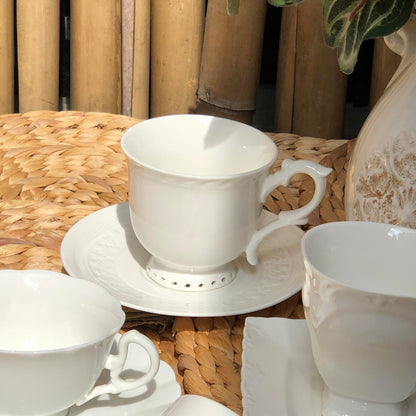 Ceramic White Teacup Collection