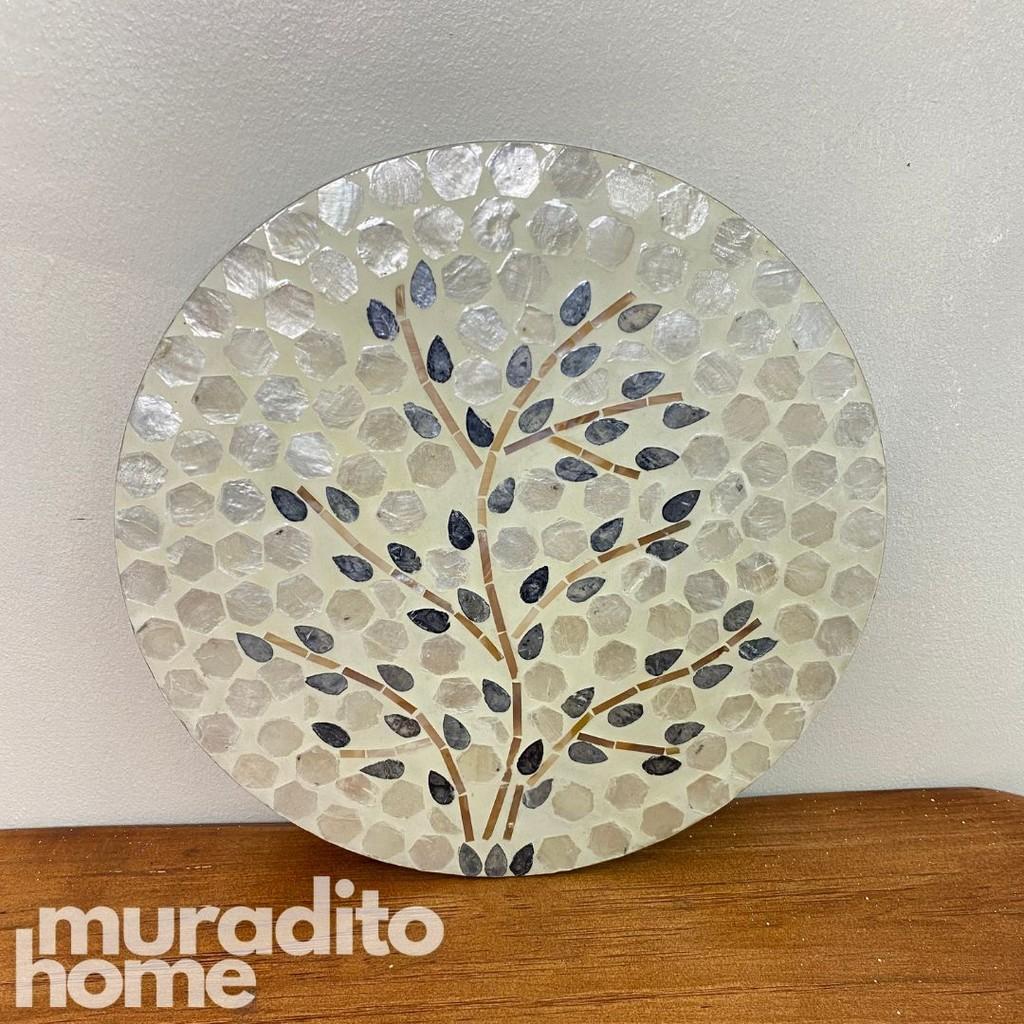 MURADITOHOME  Sampaguita Mother of Pearl  Placemat 13"