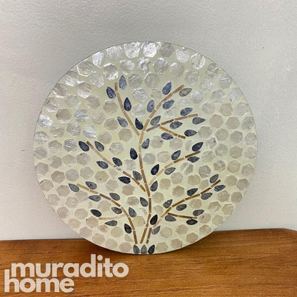 MURADITOHOME  Sampaguita Mother of Pearl  Placemat 13"