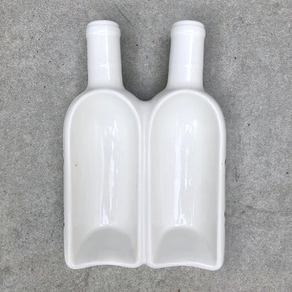 MURADITOHOME 3 Bottle Container 9.75x10x2.5 & 2 Bottle Container 9.75x7x2.5 inch