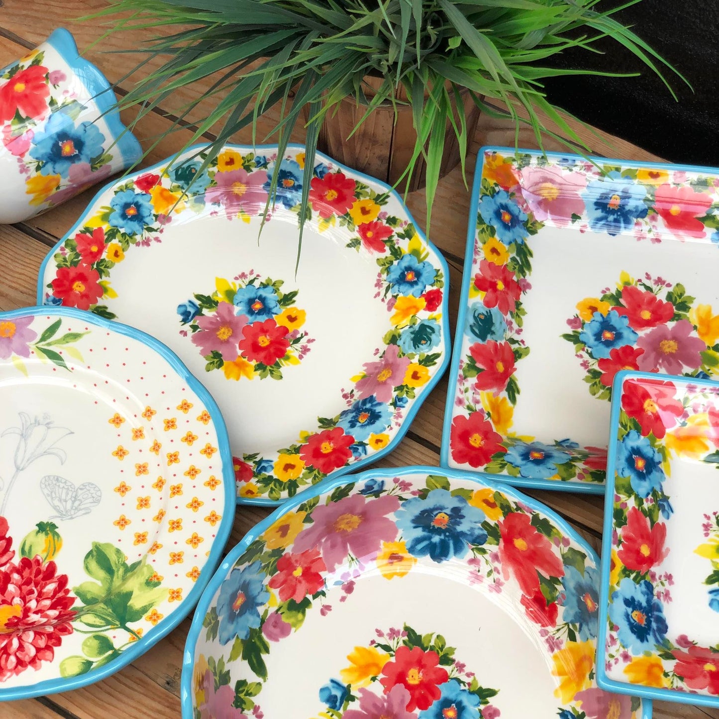 Bordeaux & Provence Ceramic Dinneware Plate