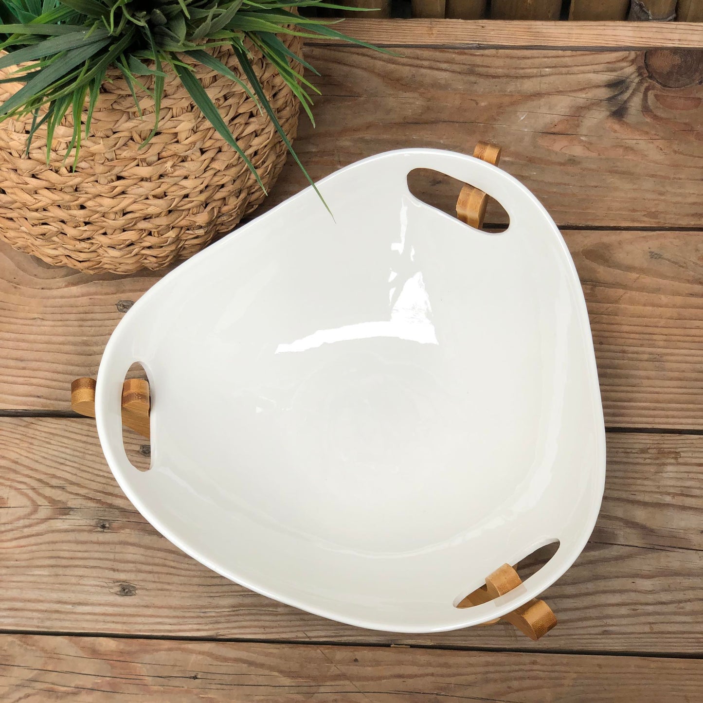 Ceramic Salad Bowl 12x3.5 inch w/ Box