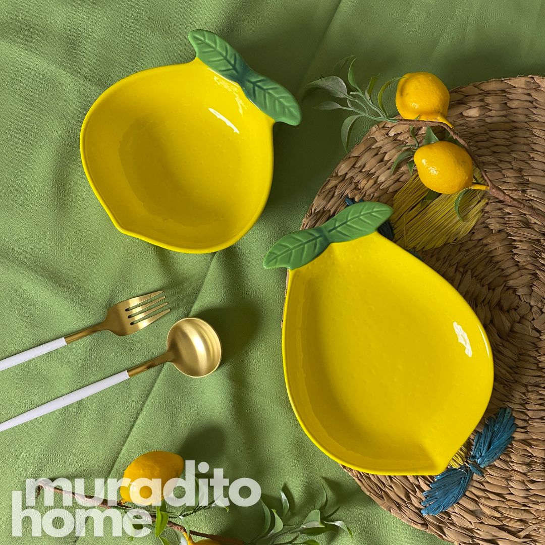 LEMON Ceramic Serving Bowl