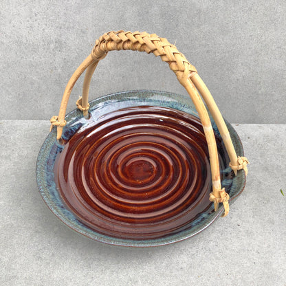 MURADITOHOME Chun & Yuxi Ceramic Serving with Handle