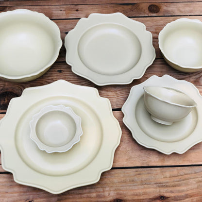 Veronica Beige Ceramic Plate