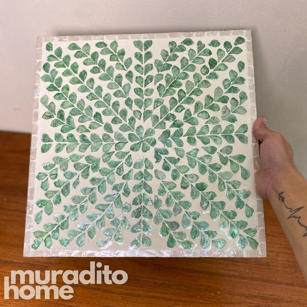 MIURADITOHOME Dakila Mother of Pearl Placemat 14" X14"
