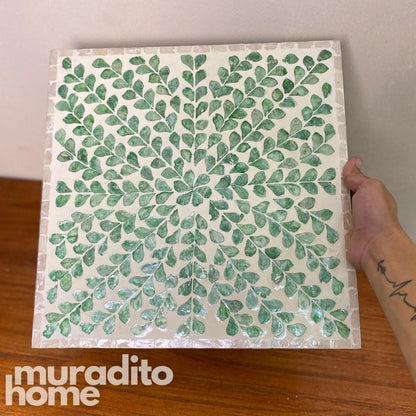 MIURADITOHOME Dakila Mother of Pearl Placemat 14" X14"