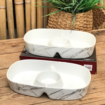 Oval Chip N Dip Marble 34x21x6.5 inch