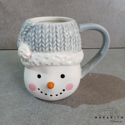 MURADITOHOME Snowman Embossed Mug 350 ml