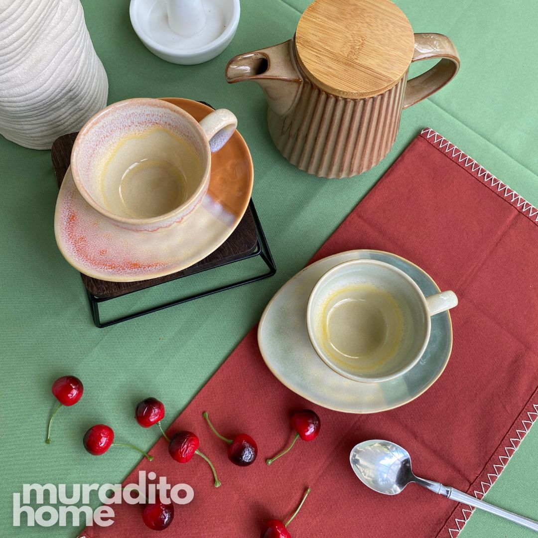 MURADITOHOME Juroji Ceramic Cup and Saucer 250 ml