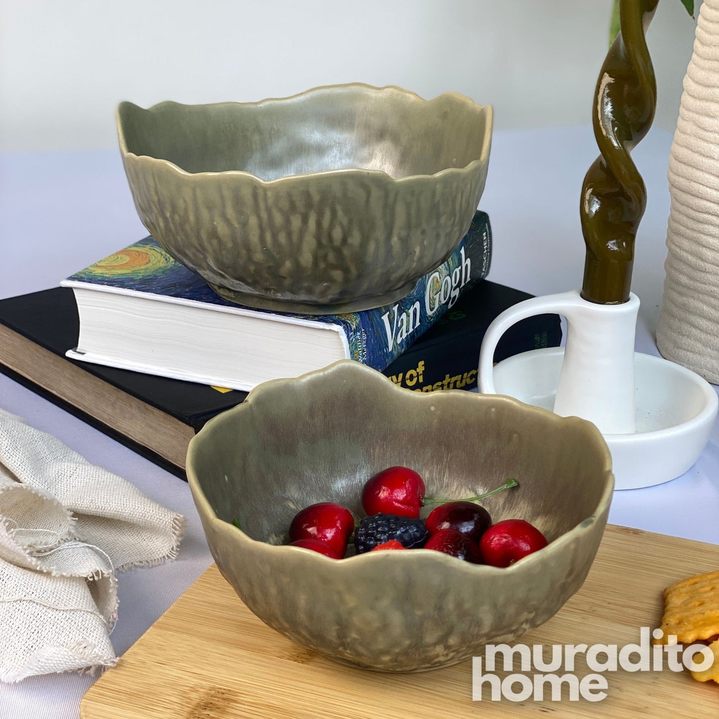 MURADITOHOME Lustra Porcelain Bowl Collection