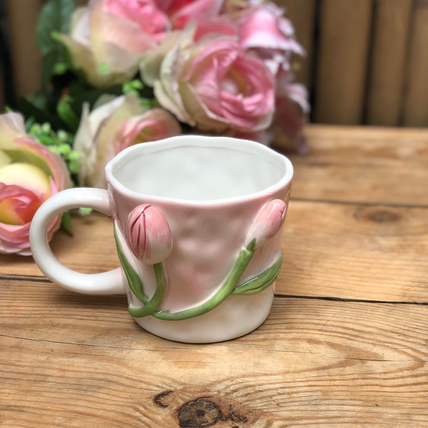 Maria Pink Ceramic Dinnerware Plate Collection
