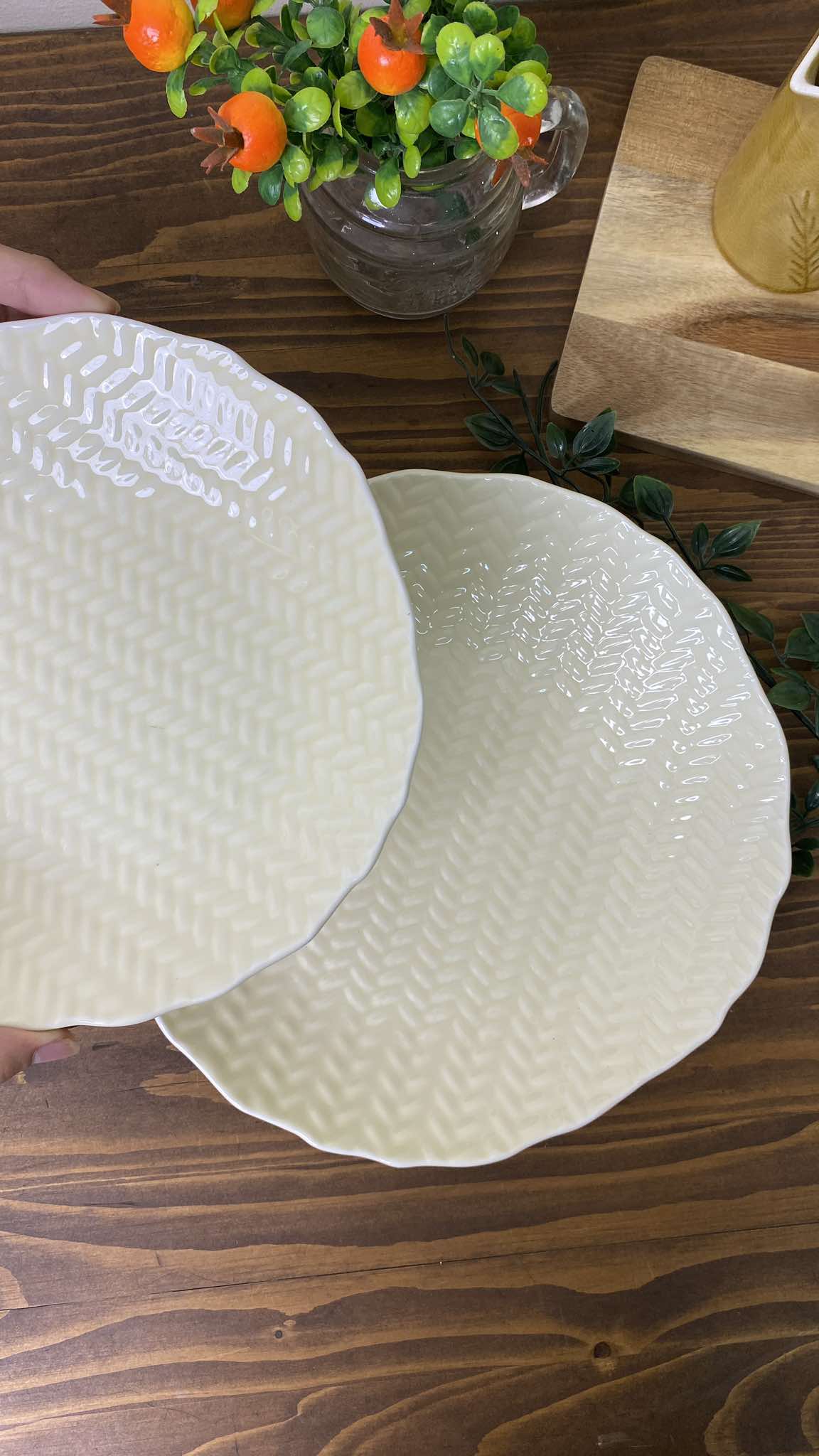 MURADITOHOME Julieta Serving Dish 11.5x2 inch and 9.5x2 inch