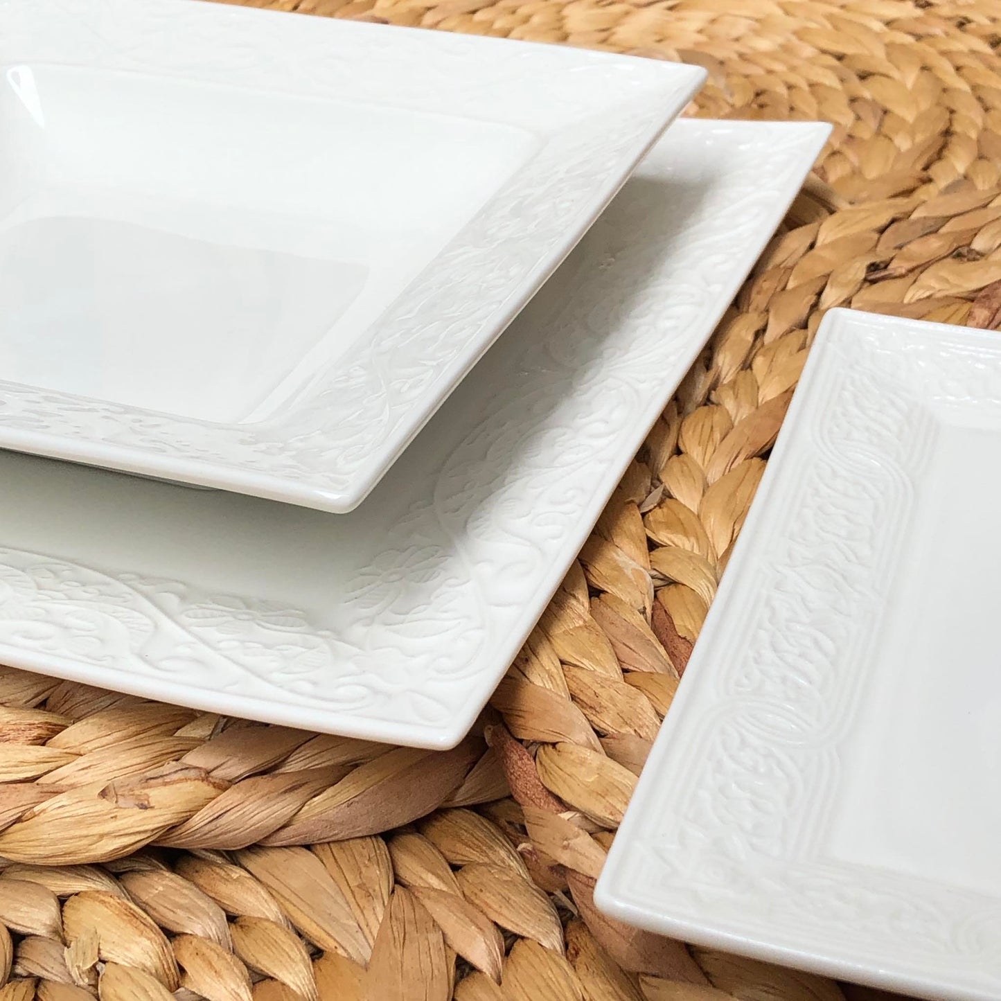 Olivier Square Plate Ceramic Collection