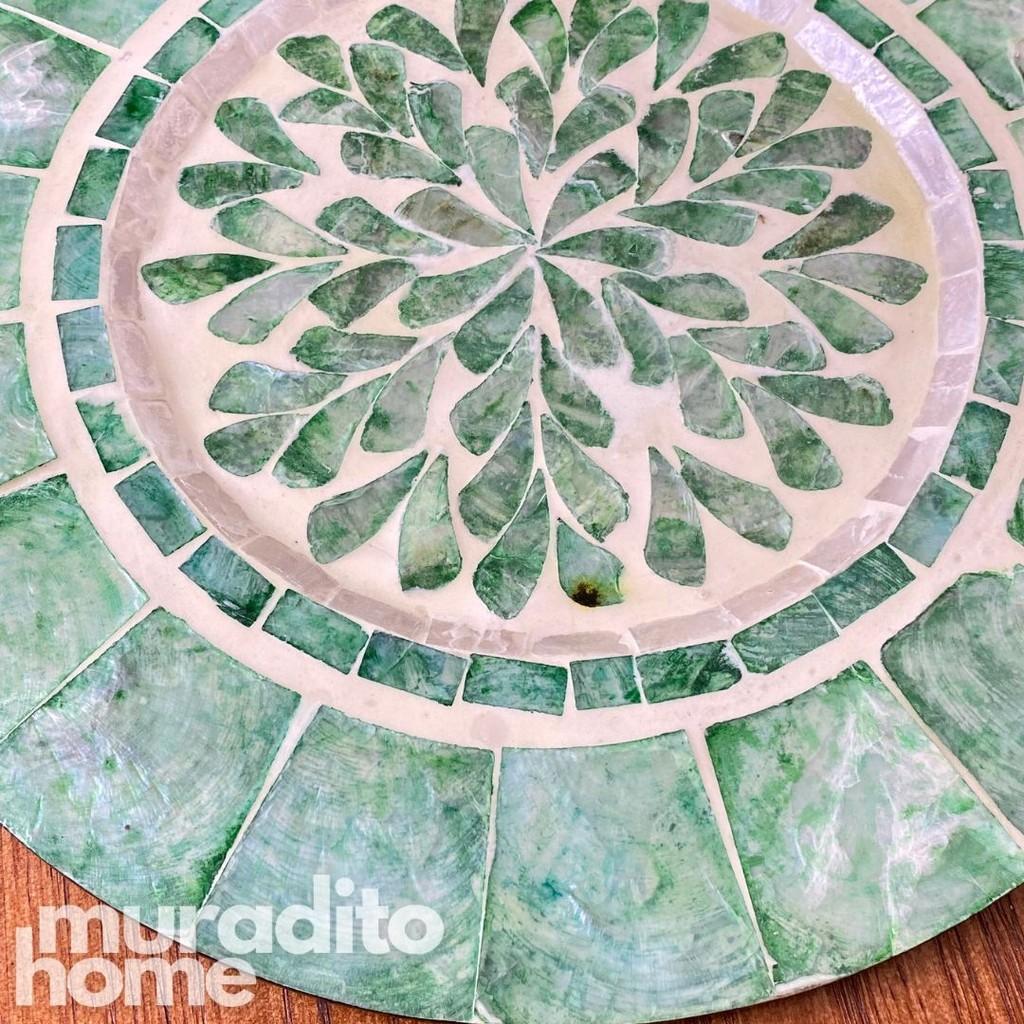 MURADITOHOME Tadhana Mother of Pearl Placemat 13"