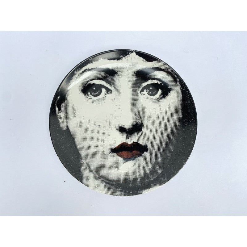 Fornasetti plates porcelain Plate salad plate 8" and 10" Black and white w/hook Batch 1