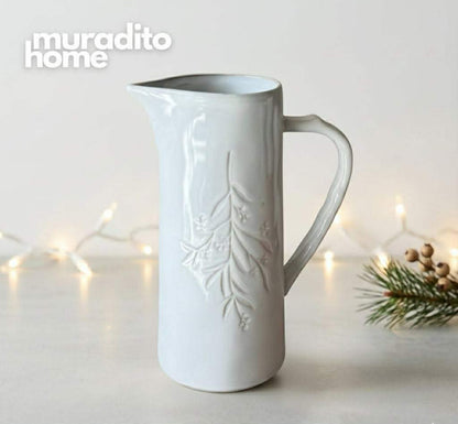 MURADITOHOME Premium Christmas Ceramic Pitcher Collection