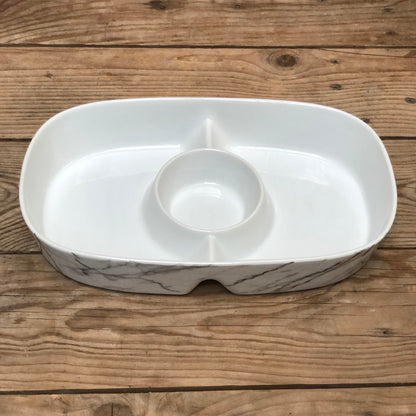 Oval Chip N Dip Marble 34x21x6.5 inch