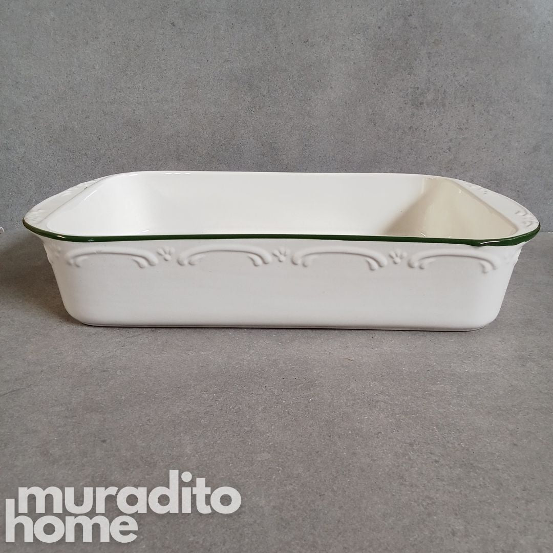 MURADITOHOME Stoneware Serving Dish 15x8.25x2.75